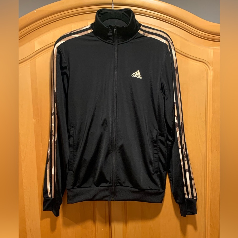 Adidas Women’s Black and Gold Track Jacket